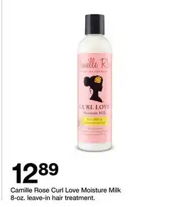 Target Camille Rose Curl Love Moisture Milk 8-oz. leave-in hair treatment offer