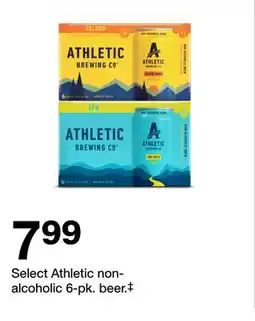 Target Select Athletic non- alcoholic 6-pk. beer ‡ offer