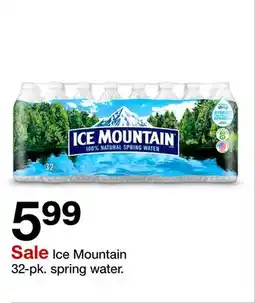Target Ice Mountain 32-pk. spring water offer