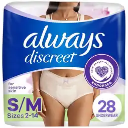 Walgreens Sensitive Skin Underwear, Four Times Skin Protection, Dermatologically Tested No scent, White offer
