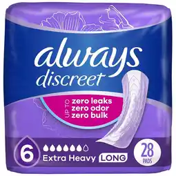 Walgreens Adult Incontinence and Postpartum Pads for Women No Scent, Extra Heavy Absorbency, Long Length offer