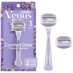 Walgreens Womens Razor Handle + Blade Refills Freesia offer