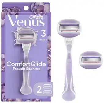 Walgreens Womens Razor Handle + Blade Refills Freesia offer