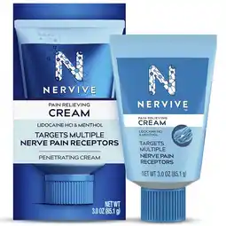 Walgreens Nerve Care, Pain Relieving Cream, Max Strength Non-Greasy Topical Pain Reliever Menthol offer