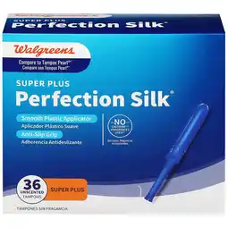 Walgreens Perfection Silk Tampons Super Plus Unscented offer