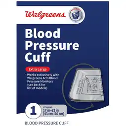 Walgreens Blood Pressure Cuff Extra Large offer