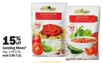 Meijer Canning mixes offer