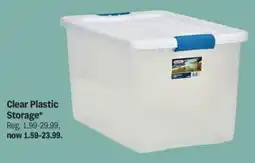 Meijer Clear plastic storage offer