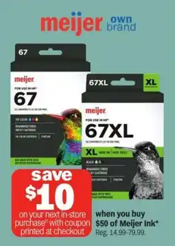 Meijer Meijer ink offer