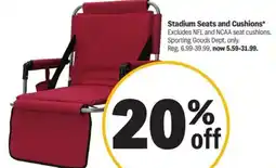 Meijer Stadium seats and cushions offer