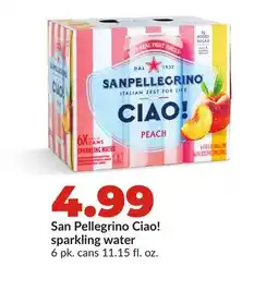 Hy-Vee San Pellegrino Ciao! sparkling water offer