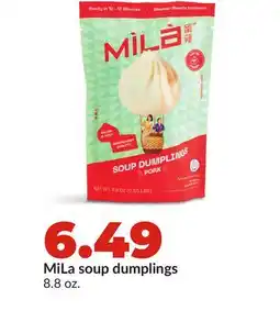 Hy-Vee MiLa soup dumplings offer