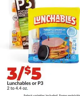 Hy-Vee Lunchables or P3 offer