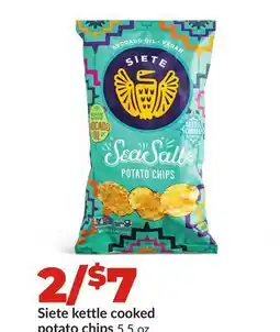 Hy-Vee Siete kettle cooked potato chips offer