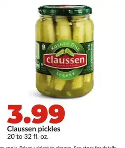 Hy-Vee Claussen pickles offer