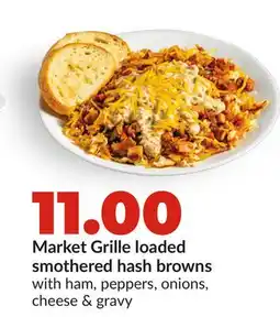 Hy-Vee Market Grille loaded smothered hash browns offer
