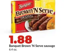 Hy-Vee Banquet Brown 'N Serve sausage offer