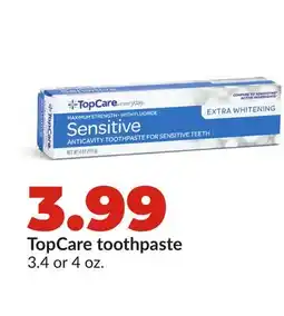 Hy-Vee TopCare toothpaste offer