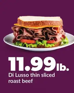 Hy-Vee Di Lusso thin sliced roast beef offer