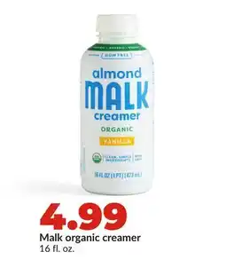 Hy-Vee Malk organic creamer offer