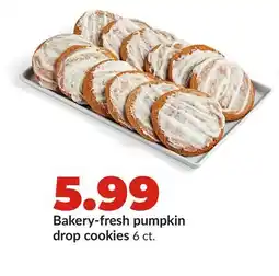 Hy-Vee Bakery-fresh pumpkin drop cookies offer