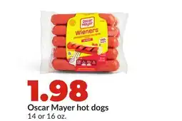 Hy-Vee Oscar Mayer hot dogs offer