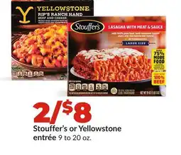 Hy-Vee Stouffer's or Yellowstone entrée offer