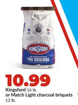 Hy-Vee Kingsford 16 lb. or Match Light charcoal briquets 12 lb offer