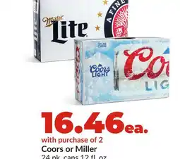 Hy-Vee Coors or Miller offer