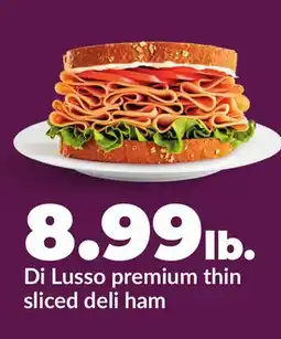 Hy-Vee Di Lusso premium thin sliced deli ham offer