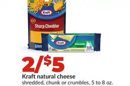Hy-Vee Kraft natural cheese offer