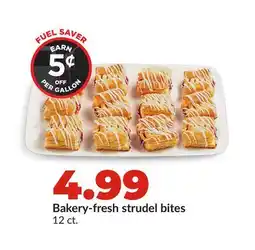 Hy-Vee Bakery-fresh strudel bites offer