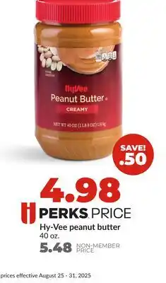 Hy-Vee Hy-Vee peanut butter offer
