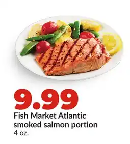 Hy-Vee Fish Market Atlantic smoked salmon portion offer