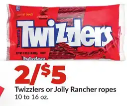 Hy-Vee Twizzlers or Jolly Rancher ropes offer