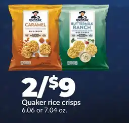 Hy-Vee Quaker rice crisps offer