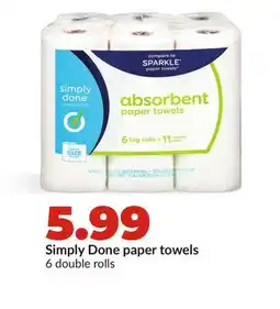 Hy-Vee Simply Done paper towels offer