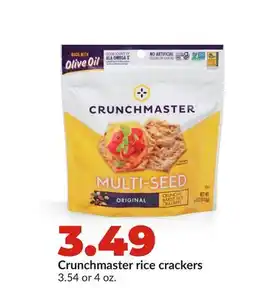 Hy-Vee Crunchmaster rice crackers offer