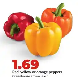 Hy-Vee Red, yellow or orange peppers offer