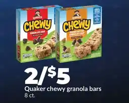 Hy-Vee Quaker chewy granola bars offer