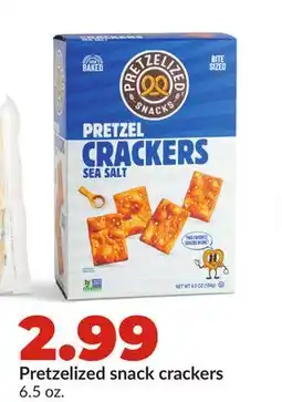 Hy-Vee Pretzelized snack crackers offer