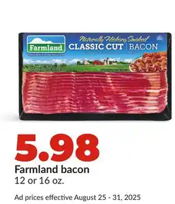 Hy-Vee Farmland bacon offer