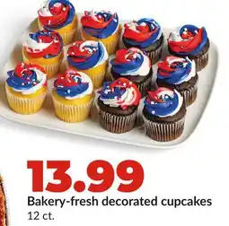 Hy-Vee Bakery-fresh decorated cupcakes offer