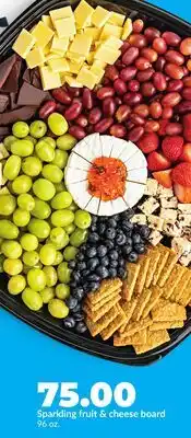 Hy-Vee Sparkling fruit & cheese board offer