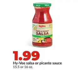Hy-Vee Hy-Vee salsa or picante sauce offer