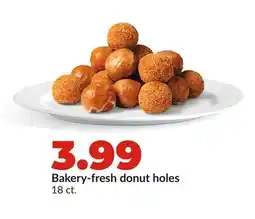Hy-Vee Bakery-fresh donut holes offer