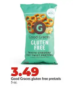 Hy-Vee Good Graces gluten free pretzels offer
