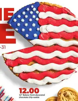 Hy-Vee 12 Bakery-fresh decorated chocolate chip cookie offer