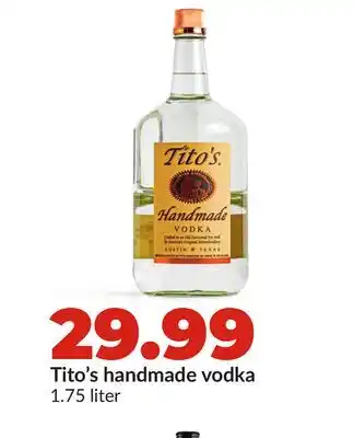 Hy-Vee Tito's handmade vodka offer