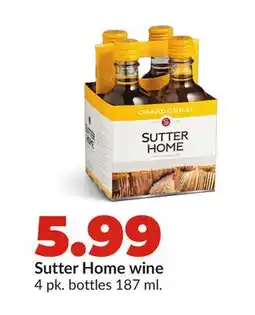 Hy-Vee Sutter Home wine offer